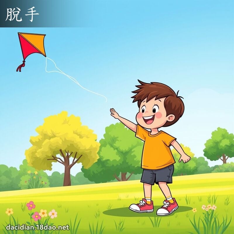 脱手 - 国语大辞典配图