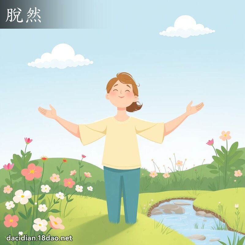 脱然 - 国语大辞典配图