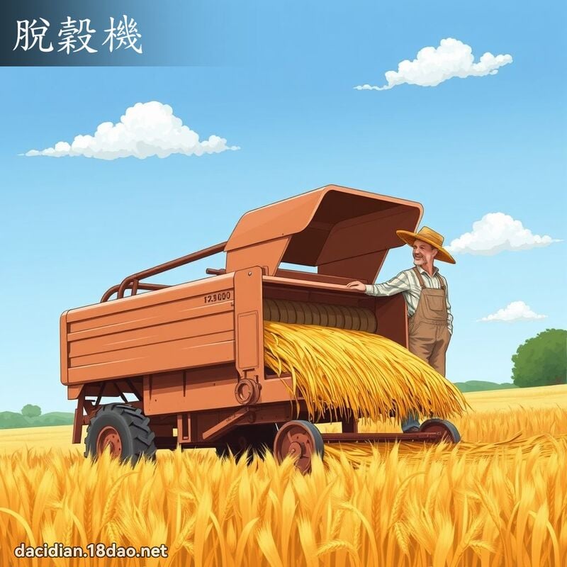 脱谷机 - 国语大辞典配图