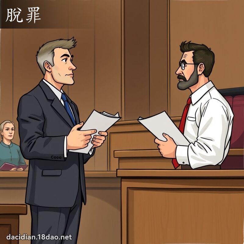 脱罪 - 国语大辞典配图
