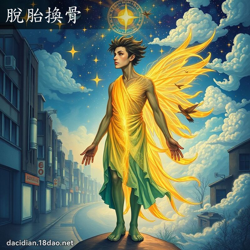 脱胎换骨 - 国语大辞典配图