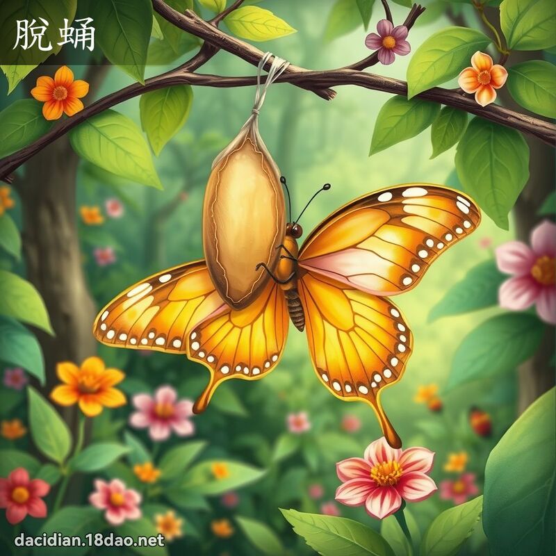 脱蛹 - 国语大辞典配图