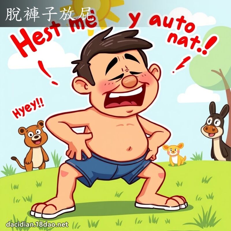 脱裤子放屁 - 国语大辞典配图