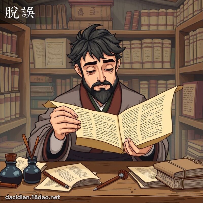 脫誤 - 國語大辭典配圖