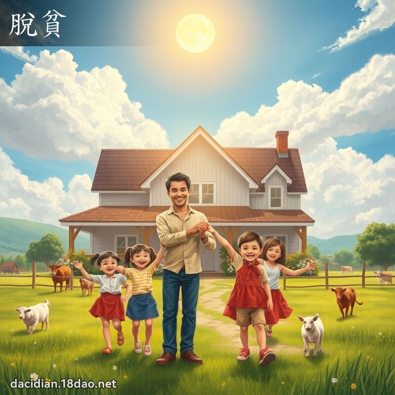 脫貧 - 國語大辭典配圖