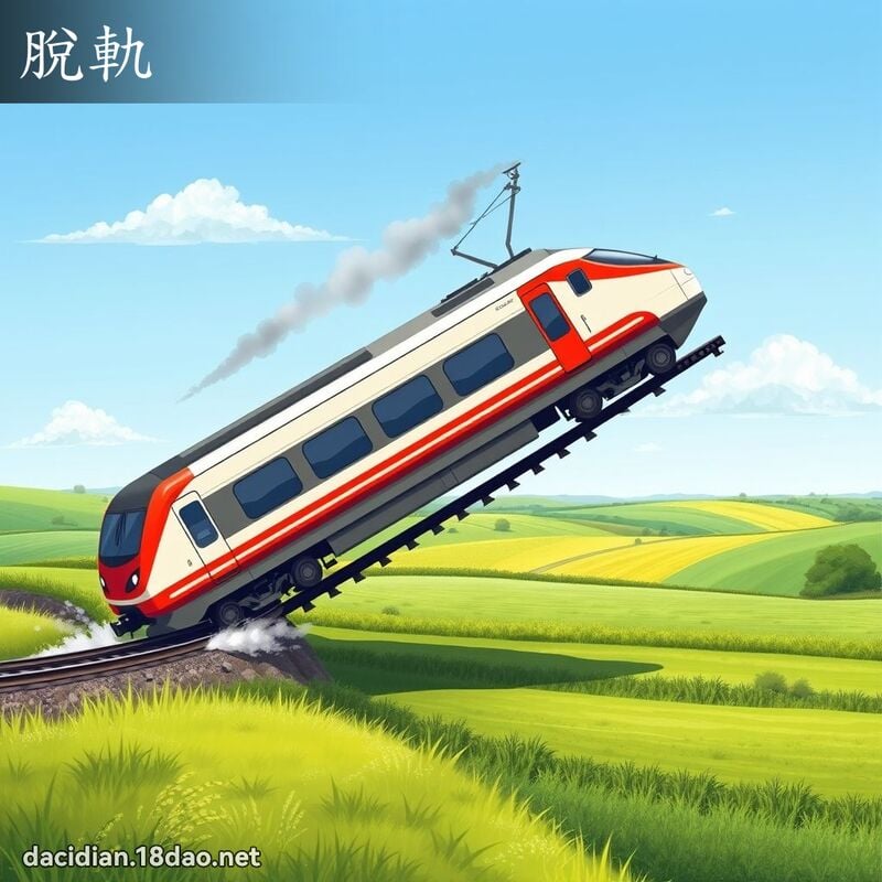 脱轨 - 国语大辞典配图