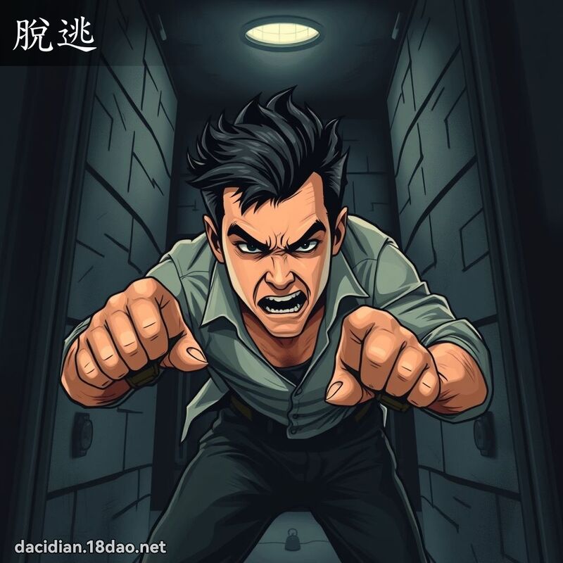 脫逃 - 國語大辭典配圖