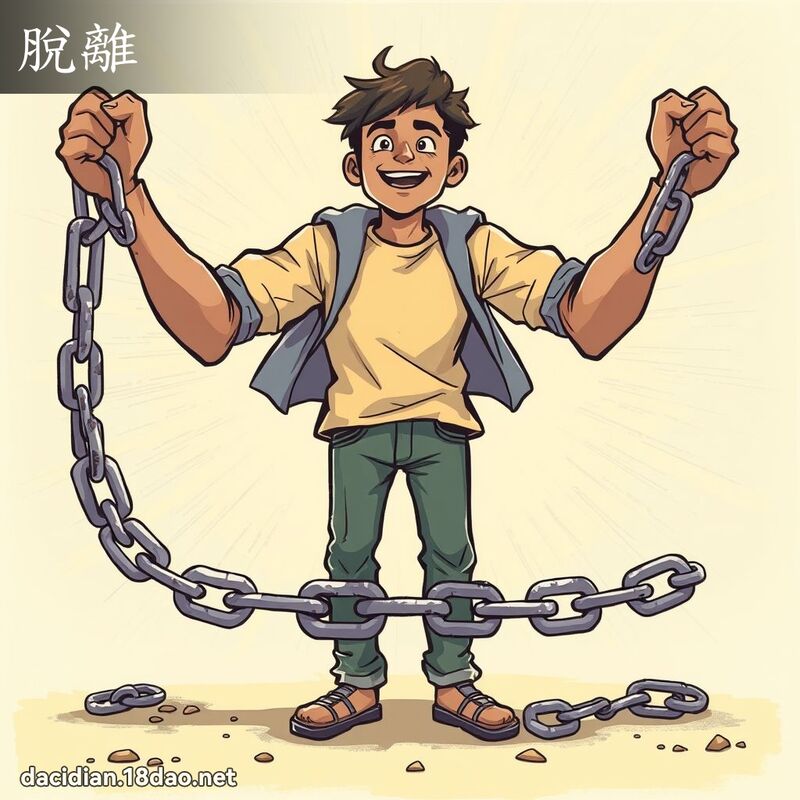 脱离 - 国语大辞典配图