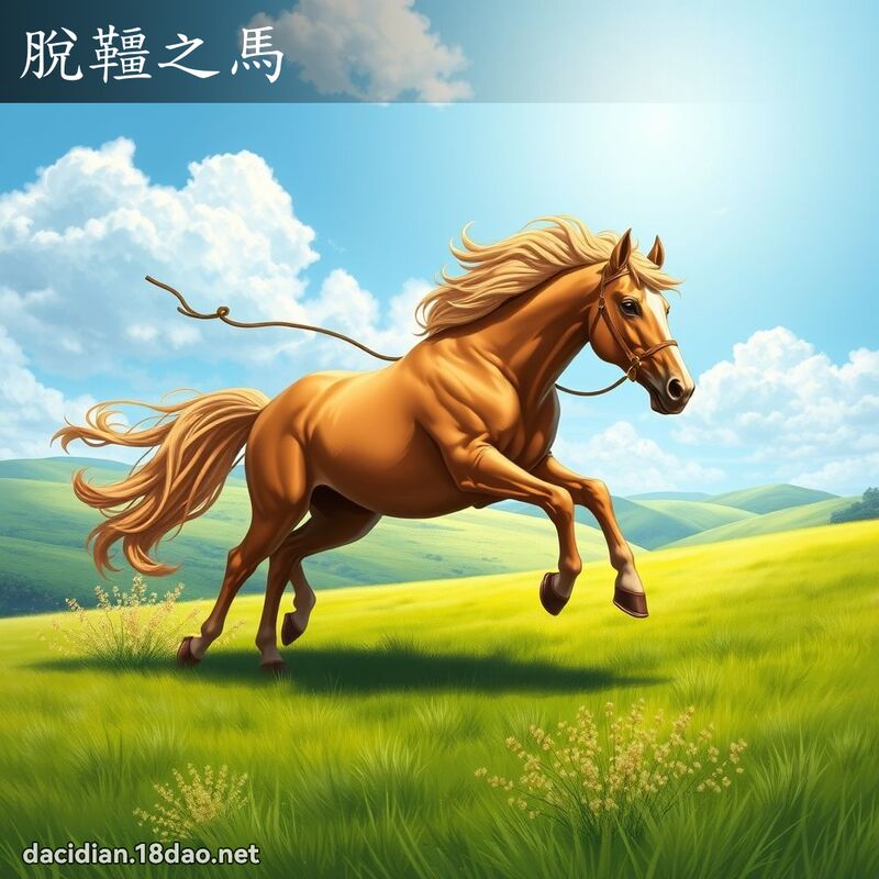 脱韁之马 - 国语大辞典配图