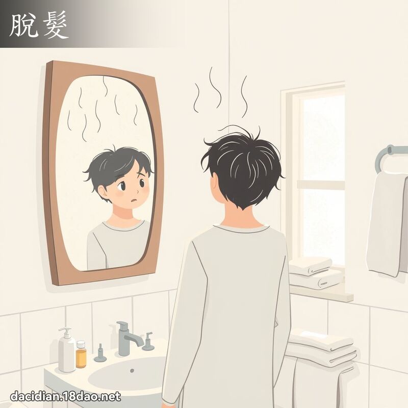 脫髮 - 國語大辭典配圖