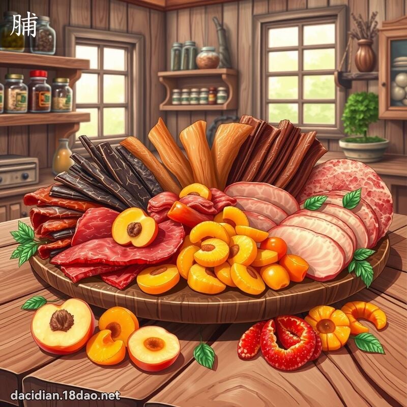汉字: 脯 (多音字)