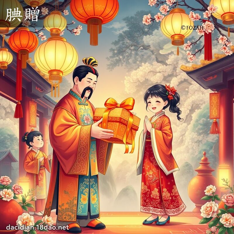腆贈 - 國語大辭典配圖