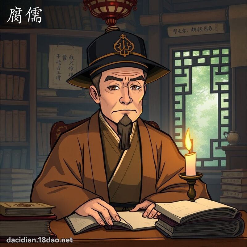 腐儒 - 國語大辭典配圖