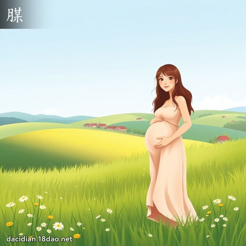 腜 - 國語大辭典配圖