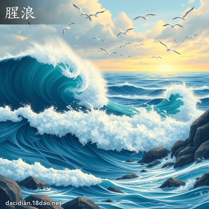 腥浪 - 国语大辞典配图