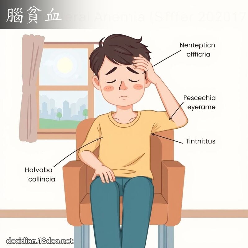 腦貧血 - 國語大辭典配圖