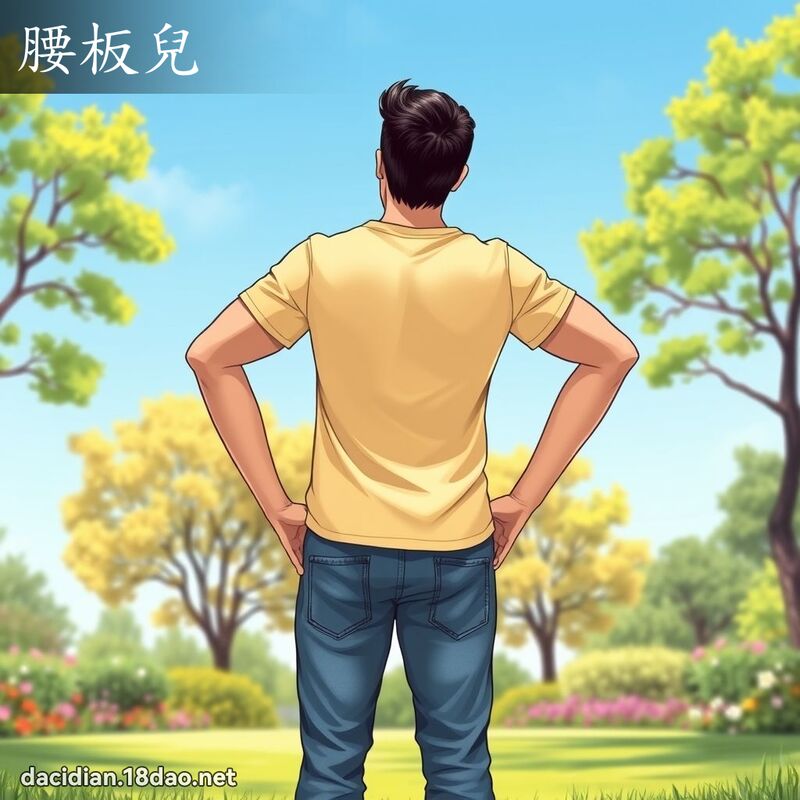 腰板兒 - 國語大辭典配圖