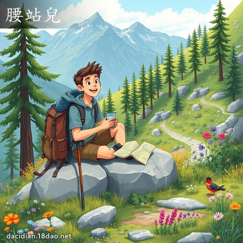 腰站儿 - 国语大辞典配图