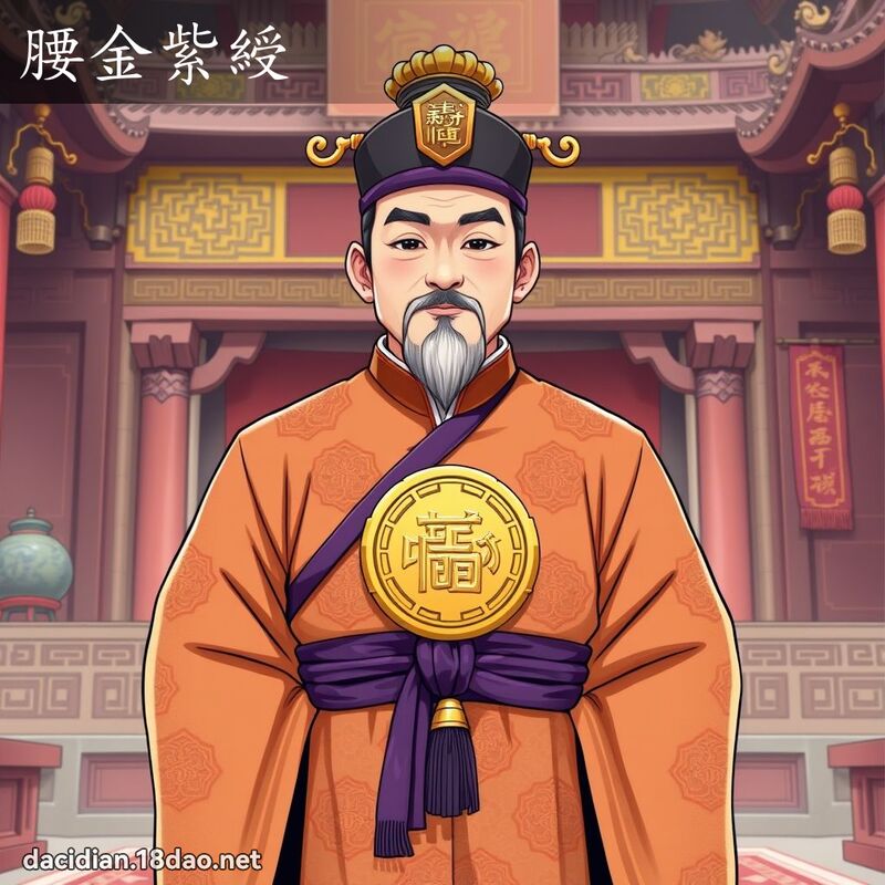 腰金紫綬 - 國語大辭典配圖