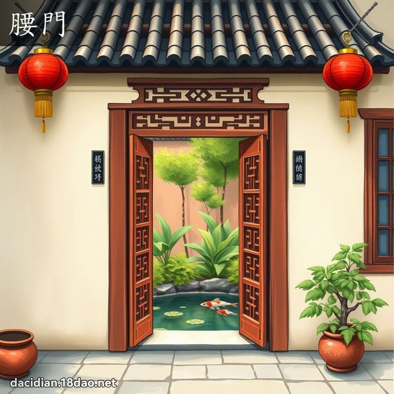 腰门 - 国语大辞典配图