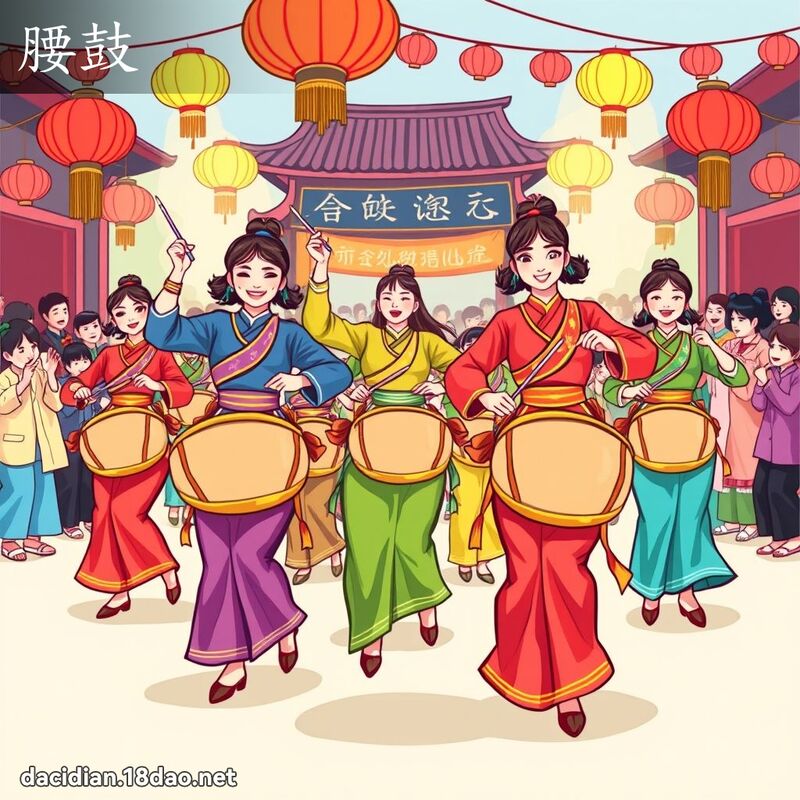 腰鼓 - 國語大辭典配圖