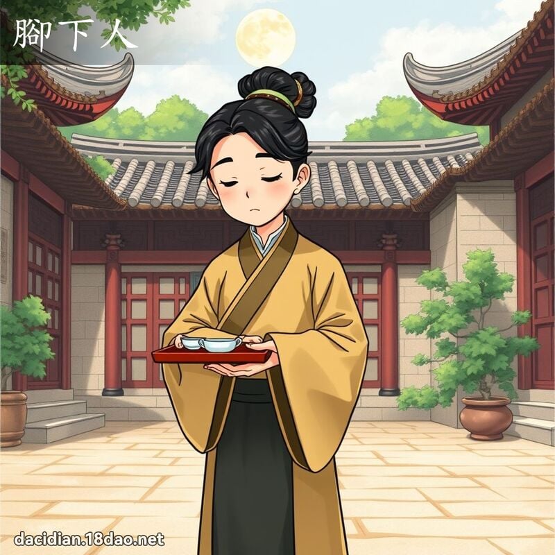 腳下人 - 國語大辭典配圖