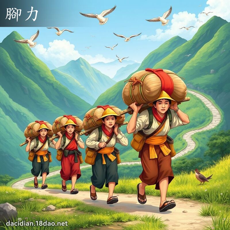 脚力 - 国语大辞典配图