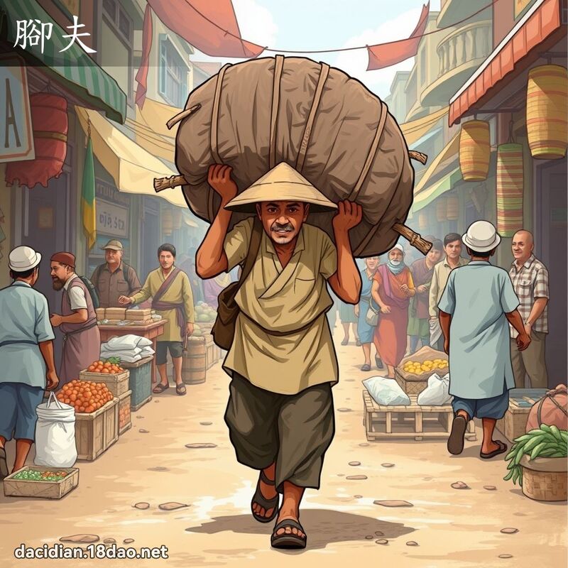 腳夫 - 國語大辭典配圖