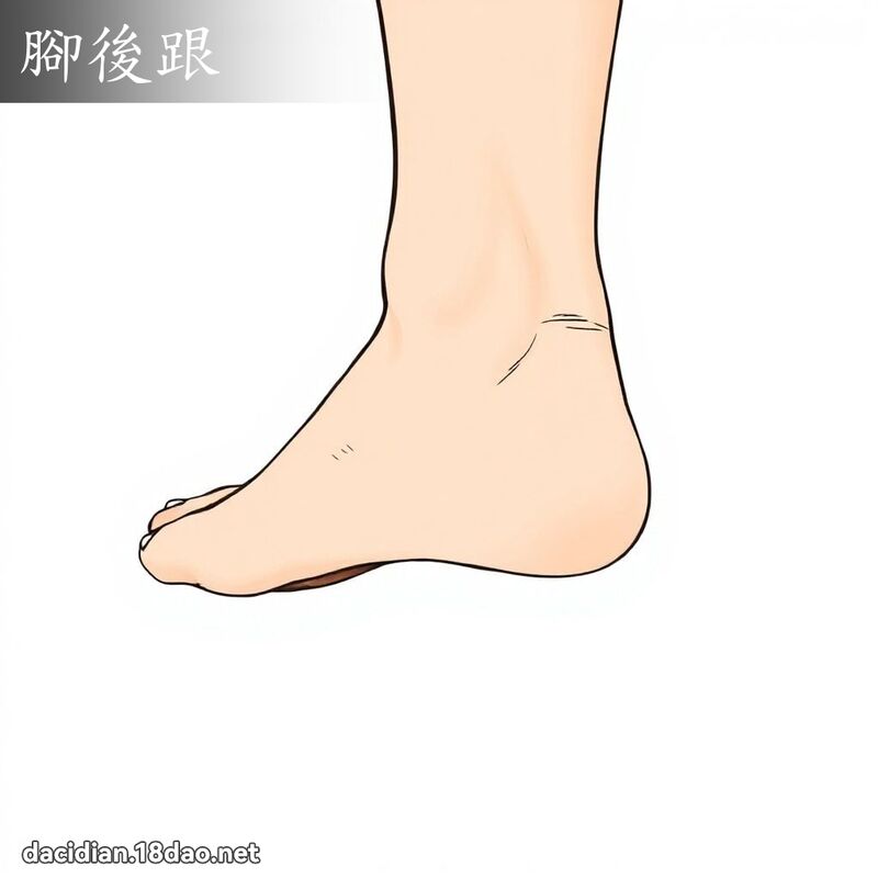 腳後跟 - 國語大辭典配圖
