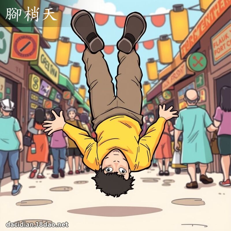 脚梢天 - 国语大辞典配图