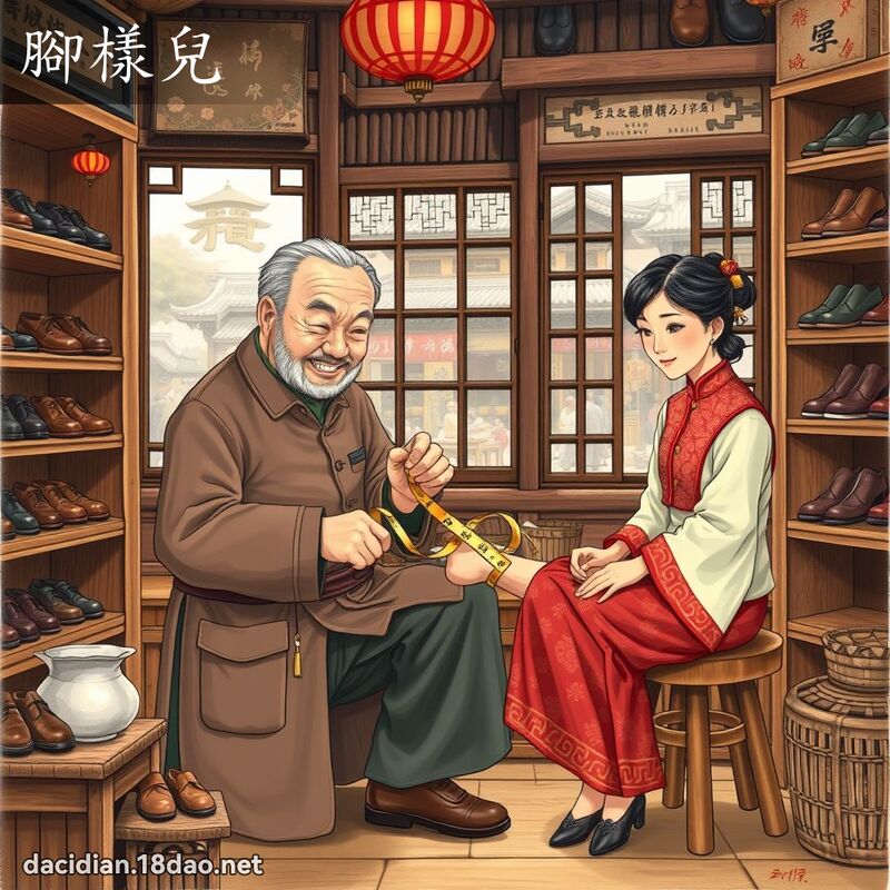 腳樣兒 - 國語大辭典配圖