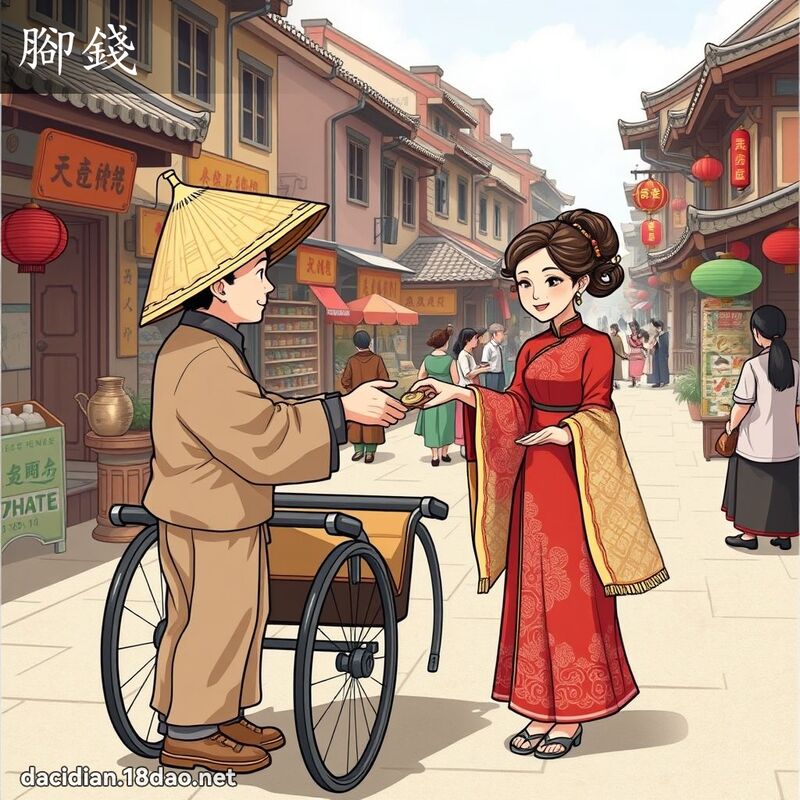 脚钱 - 国语大辞典配图