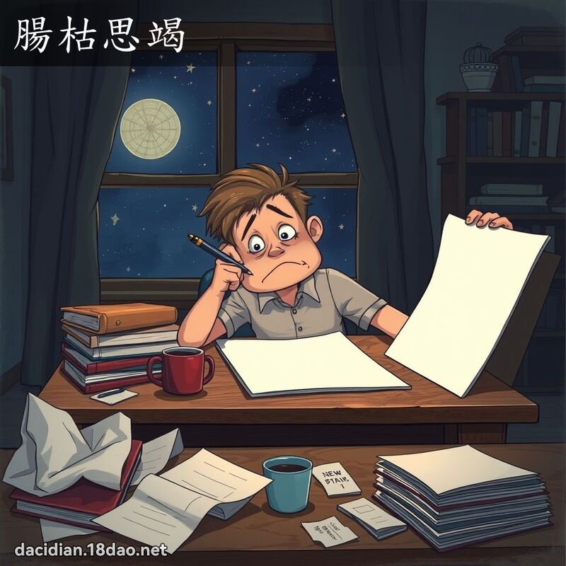 腸枯思竭 - 國語大辭典配圖