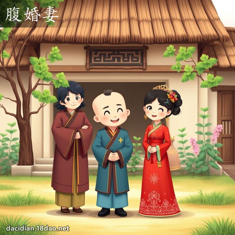 腹婚妻 - 国语大辞典配图