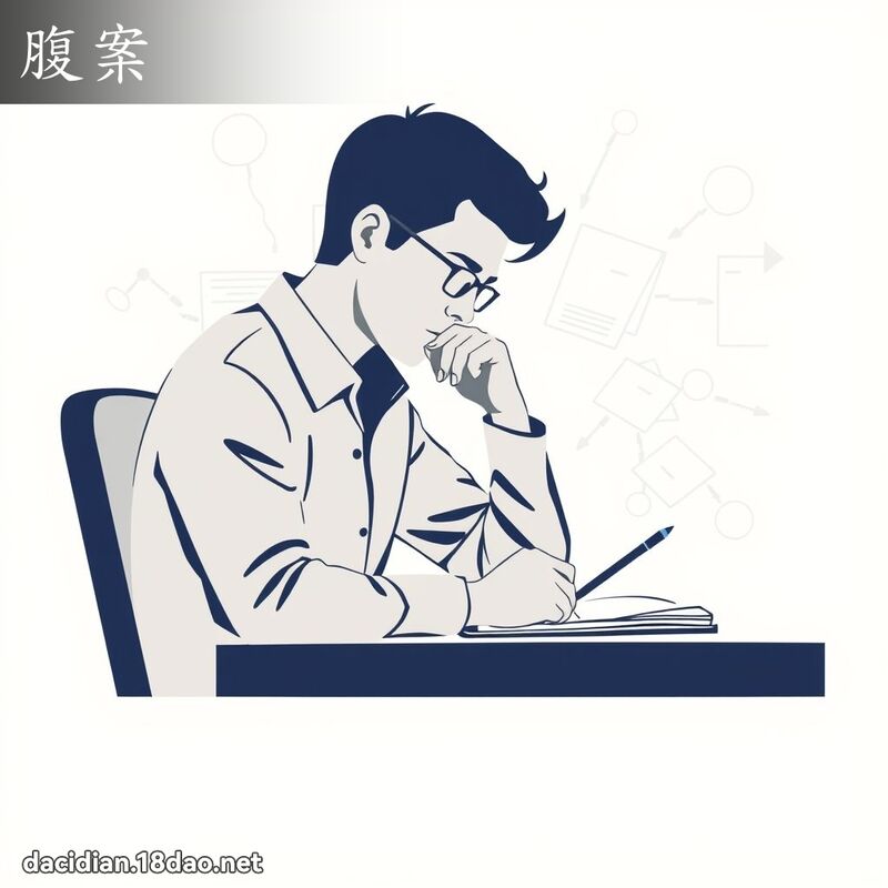 腹案 - 国语大辞典配图