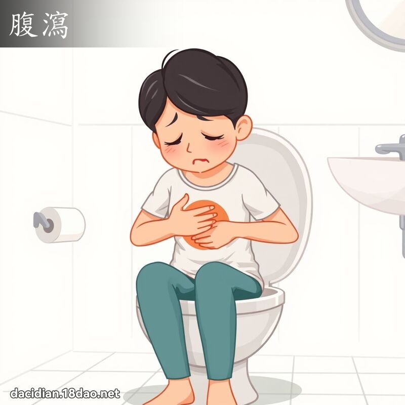 腹泻 - 国语大辞典配图