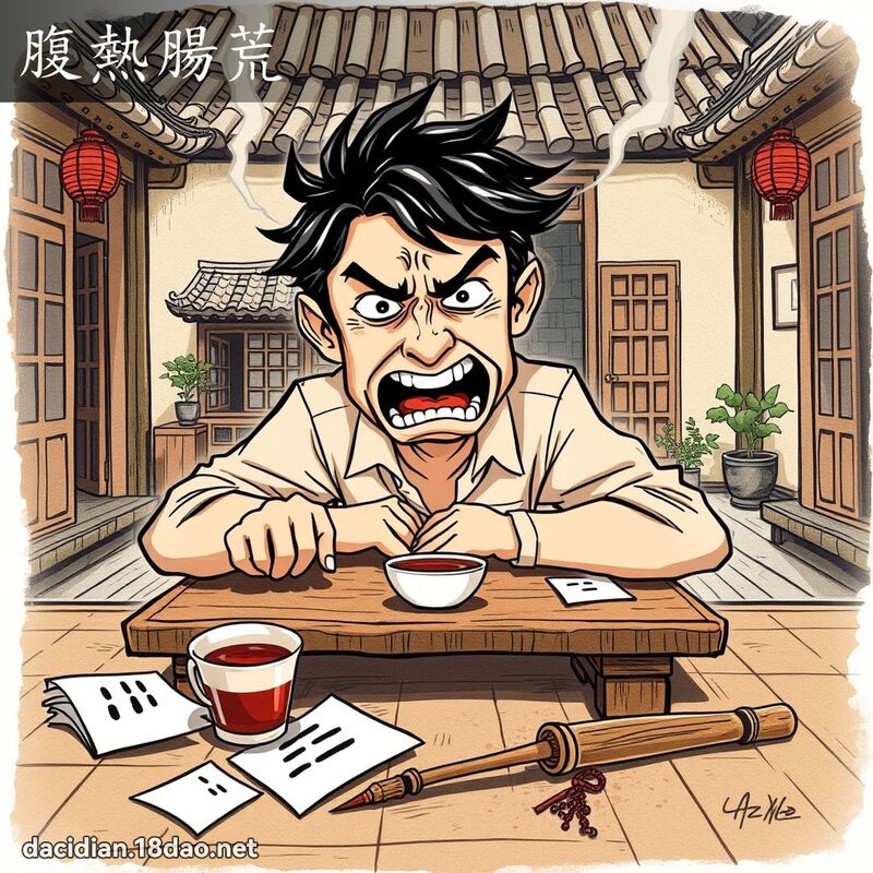 腹热肠荒 - 国语大辞典配图