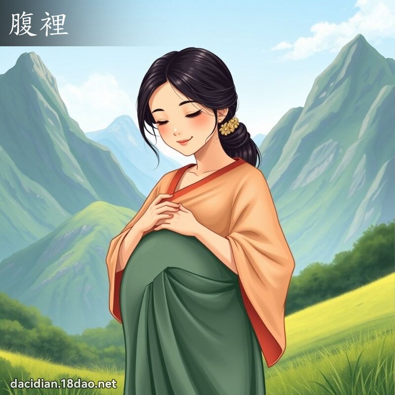 腹裡 - 國語大辭典配圖