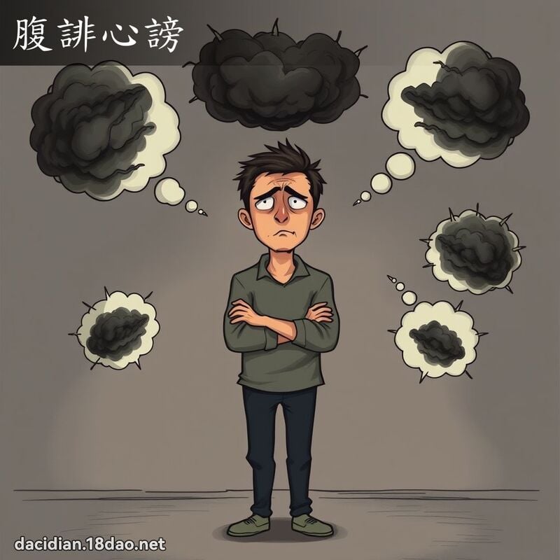 腹誹心谤 - 国语大辞典配图