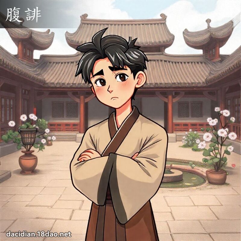 腹誹 - 國語大辭典配圖