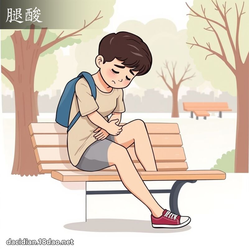 腿酸 - 國語大辭典配圖