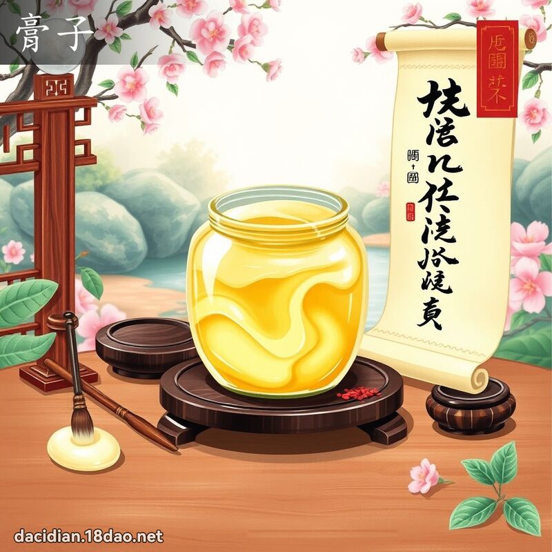 膏子 - 國語大辭典配圖