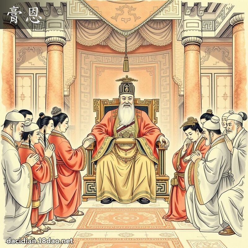 膏恩 - 国语大辞典配图