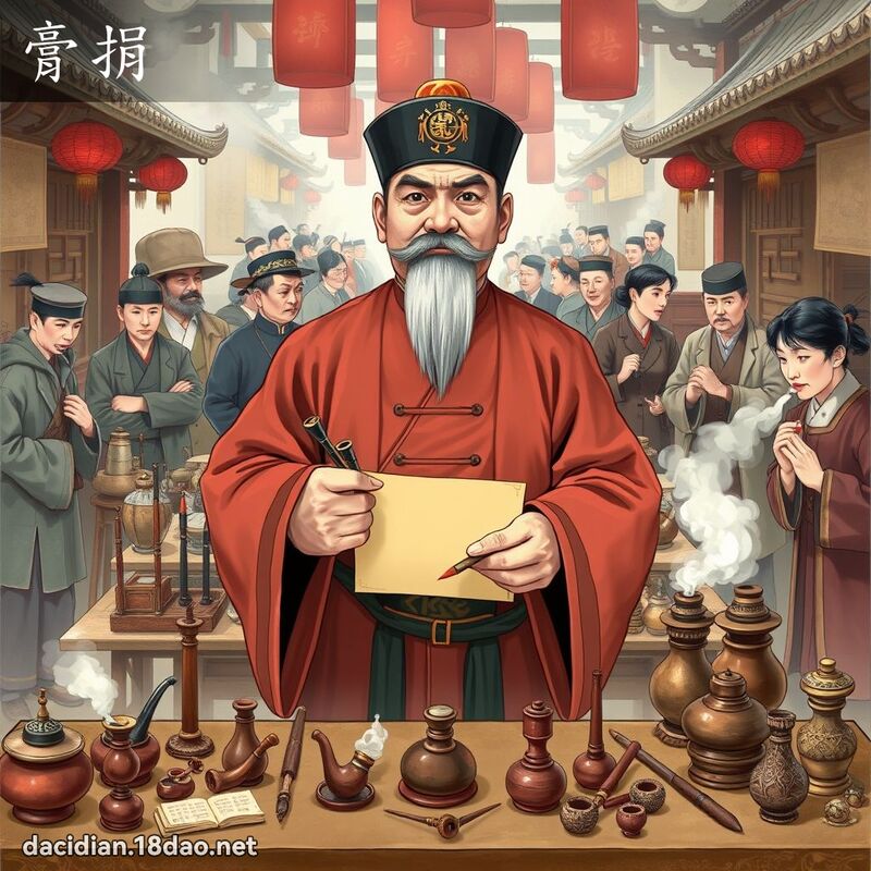膏捐 - 國語大辭典配圖