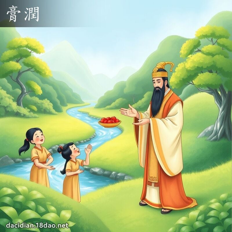 膏润 - 国语大辞典配图