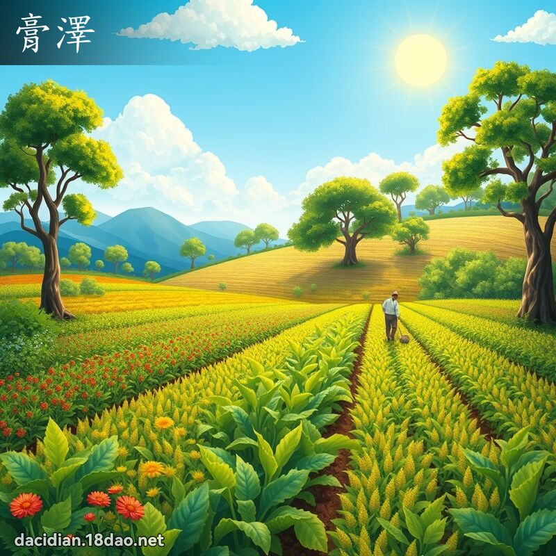 膏泽 - 国语大辞典配图