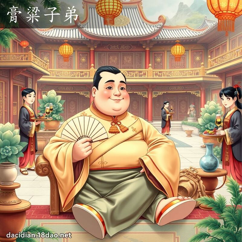 膏粱子弟 - 國語大辭典配圖