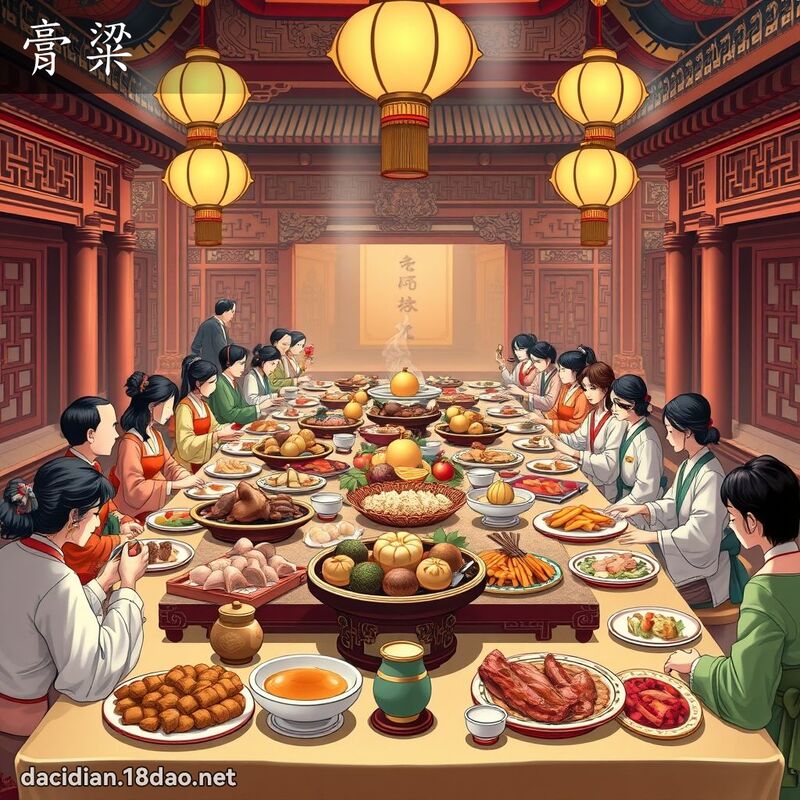 膏粱 - 国语大辞典配图
