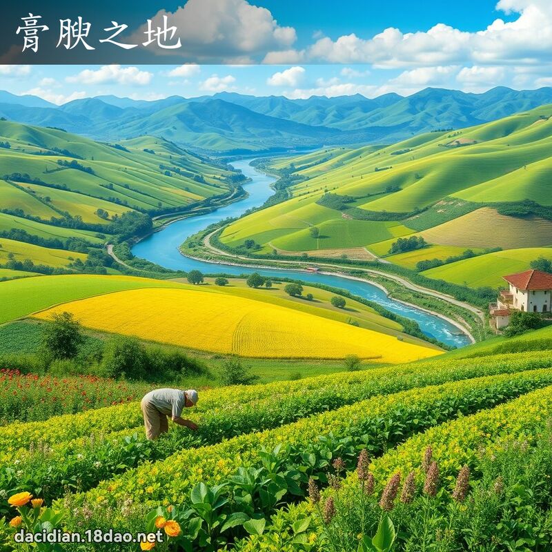 膏腴之地 - 國語大辭典配圖