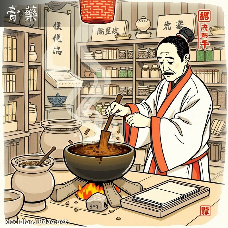 膏药 - 国语大辞典配图